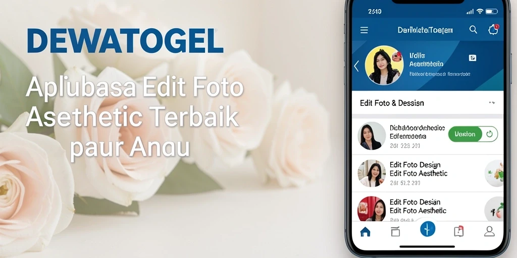 Tampilan antarmuka DEWATOGEL yang memudahkan editing foto aesthetic.