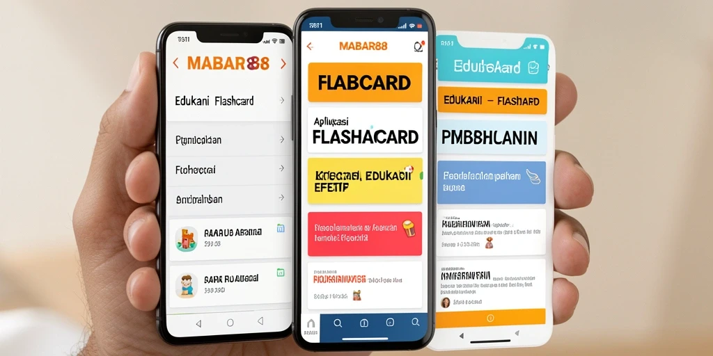 Antarmuka MABAR88 yang ramah pengguna untuk aplikasi Flashcard.