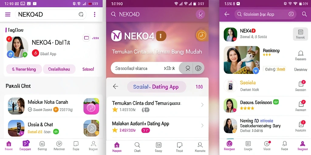 Tampilan antarmuka utama NEKO4D yang menarik dan intuitif.