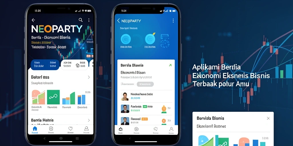 Tampilan antarmuka NEOPARTY yang modern dan informatif.
