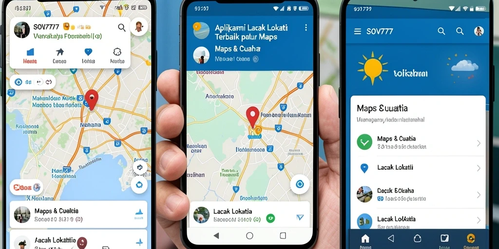 Tampilan antarmuka SOV777 saat melacak lokasi pengguna.