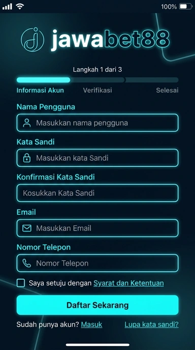 Panduan Registrasi Akun Baru di jawabet88